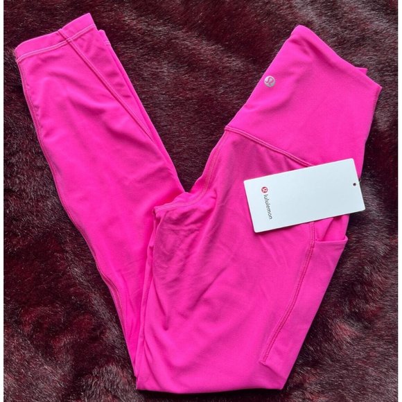 lululemon athletica Pants - Lululemon NWT Align Pant 25" Pockets Sonic Pink Size 6